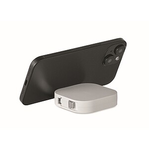 100W zatahovací nabíjecí kabel, bílá