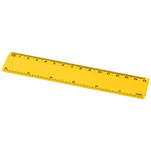 15cm pravítko z recyklovaného plastu, žluté