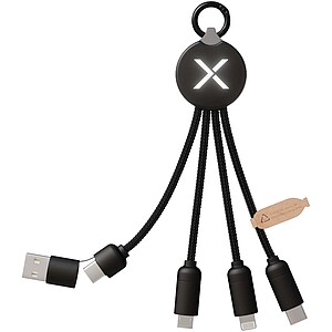 20W nabíjecí kabel 5 v 1, černá
