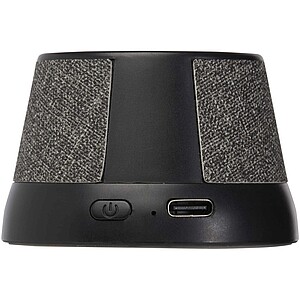 3W magnetický bezdrátový reproduktor z recyklovaného plastu, černá