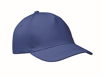 5 panelová baseballová čepice, královská modrá
