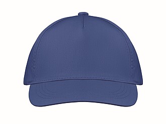 5 panelová baseballová čepice, královská modrá