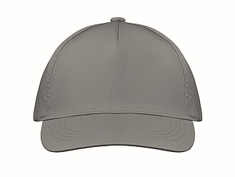 5 panelová baseballová čepice, šedá