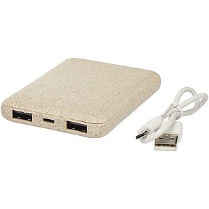 5000mAh powerbanka z pšeničné slámy