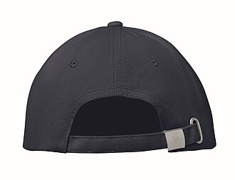 6 panelová baseballová čepice, bílá/tmavě modrá