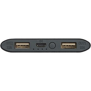 8000mAh bezdrátová powerbanka, černá