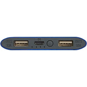 8000mAh bezdrátová powerbanka, modrá
