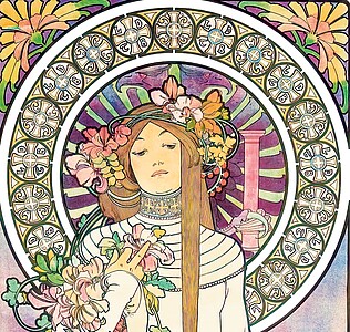 Alfons Mucha 2026, nástěnný kalendář