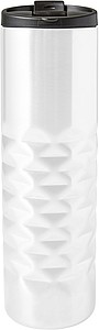 ANADOLA Nerezový termohrnek, objem 460 ml, bílý - termohrnek s vlastním potiskem