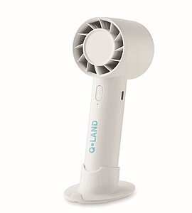 ARBIL Malý přenosný ventilátor 2000 mAh, bílá