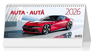 Auta 2026, stolní kalendář - reklamní kalendáře