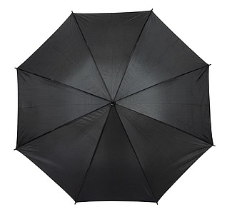 Automatický holový deštník s rukojetí v dřevěném vzhledu, pr. 103cm, černý