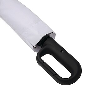 Automatický větruodolný kapesní deštník, bílá