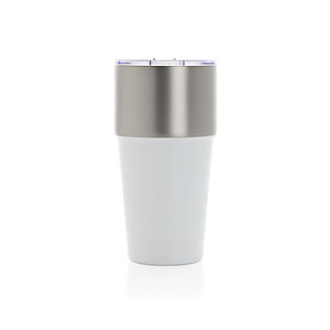 AYDIN Dvoustěnný termohrnek z recyklované nerezové oceli, 500 ml, bílá