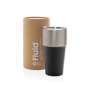 AYDIN Dvoustěnný termohrnek z recyklované nerezové oceli, 500 ml, černá
