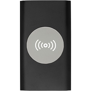 BAGATA Hliníková bezdrátová powerbanka s kapacitou 4000mAh, černá
