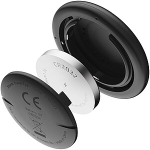 Balení 3 voděodolných cestovních lokátorů, tmavě šedá