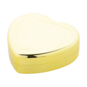 Balzám na rty ve tvaru srdce, zlatá - reklamní předměty