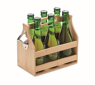Bambusová přepravka na pivo