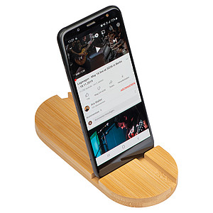 Bambusový držák na tablet a telefon
