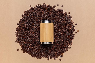 Bambusový termohrneček Coffee to go, hnědá