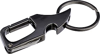 BARUMO Přívěsek na klíče - karabinka, gun metal