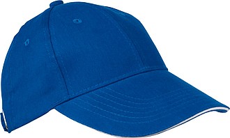Baseballová čepice z bavlny, neobsahuje AZO, modrá