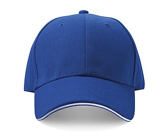 Baseballová kšiltovka z bavlny, neobsahuje AZO, modrá