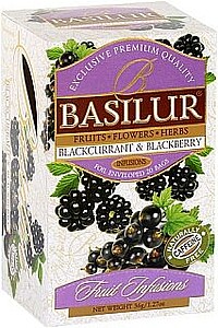 Basilur Fruit Blackcurrant & Blackberry přebal 20x1,8g - reklamní předměty