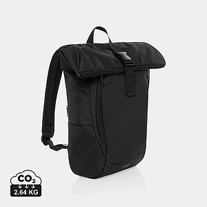 Batoh na 15.6" notebook Swiss Peak z RPET Aware™, černá - batoh s potiskem