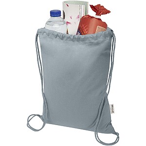 Batoh se stahovací šňůrkou 140 g/m2, šedá