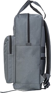 Batoh z polyesteru, šedá