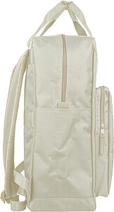 Batoh z recyklovaného polyesteru, béžová