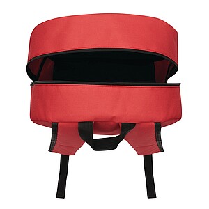 Batoh z recyklovaného polyesteru, červená