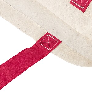 Bavlněná nákupní taška, červená