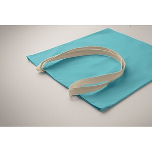 Bavlněná nákupní taška, tyrkysová