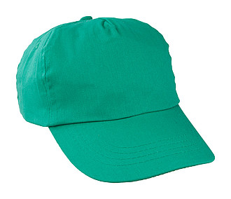 Bavlněná pětipanelová kšiltovka, zelená