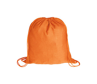 Bavlněný stahovací batůžek, oranžový