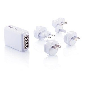 BERBES Cestovní USB rozbočovač do zásuvky se 4 USB porty - reklamní předměty
