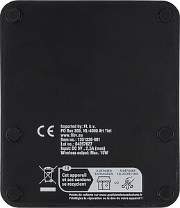 Bezdrátová nabíječka 3 v 1, černá