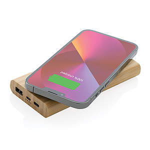 Bezdrátová powerbanka 8 000 mAh 5W z FSC® bambusu
