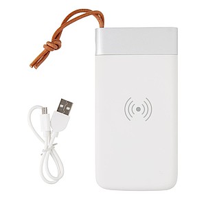 Bezdrátová powerbanka Aria 8 000 mAh 5W, bílá