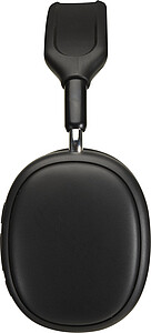 Bezdrátová sluchátka přes hlavu z recyklovaného plastu, černá