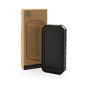 Bezdrátově nabíjecí powerbanka 10000mAh se solárním panelem