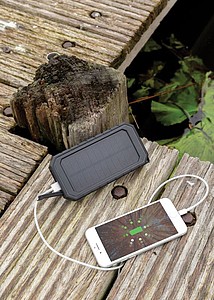 Bezdrátově nabíjecí powerbanka 10000mAh se solárním panelem