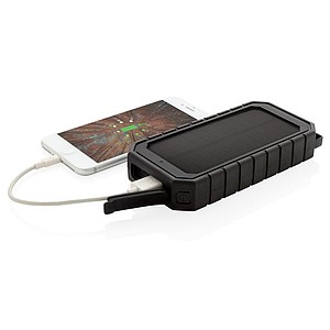 Bezdrátově nabíjecí powerbanka 10000mAh se solárním panelem