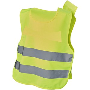 Bezpečnostní vesta pro děti ve věku 7–12 let, fluorescenční žlutá