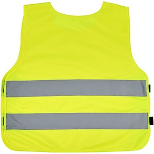 Bezpečnostní vesta pro děti ve věku 7–12 let, fluorescenční žlutá
