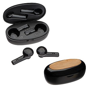 Bluetooth sluchátka 5.0, černá - reklamní předměty