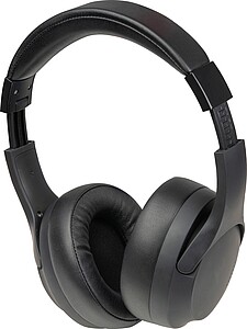 Bluetooth sluchátka přes uši, černá - reklamní předměty